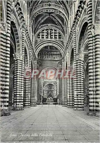 Cartes postales moderne Siena Interno della Cattedrale L'Interieur de la Cathedrale