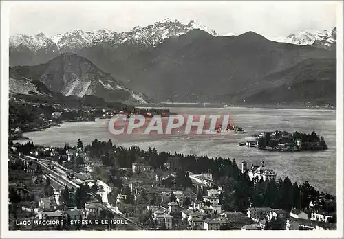 Moderne Karte Lago Maggiore Stresa e Le Isole Lac Majeur Stresa et les Ilesa