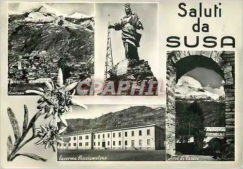 Cartes postales moderne Susa Saluti da Susa