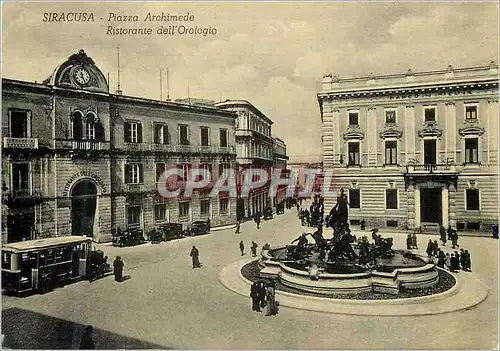 Cartes postales moderne Siracusa Piazza Archimede Ristorante dell'Orologio