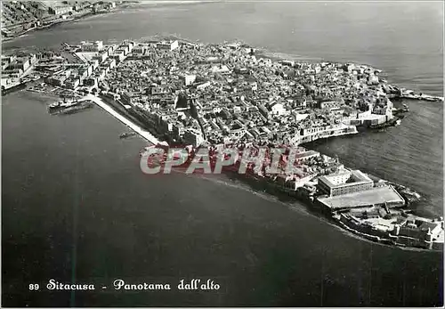 Moderne Karte Siracusa Panorama dall alto