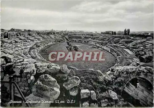 Moderne Karte Siracusa Anfiteatro Romano (II sec D C) Amphitheatre Romain (2e siecle apr J C)