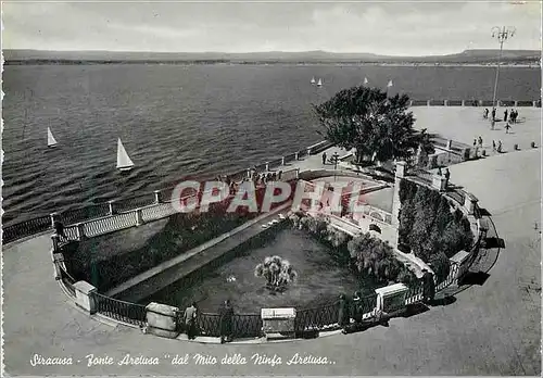 Cartes postales moderne Siracusa fonte Arelusa dal Mito della Minfa Aretusa Source Aretusa Du Mythe de la Nympne Aretusa