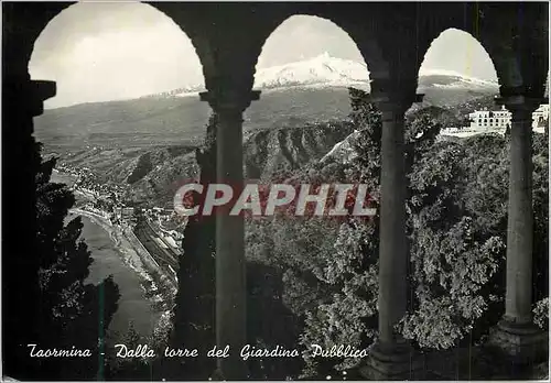 Cartes postales moderne Taormina Dalla Torre del Giardino Pubblico Vue de la Tour du Jardin Publique
