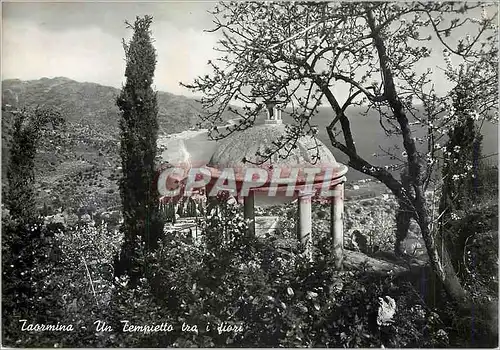 Cartes postales moderne Taormina Un Tempietto tra i fiori