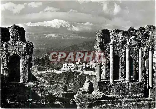 Cartes postales moderne Taormina Teatro Greco Sezua S Domenico Theatre grec Scene St Dominique