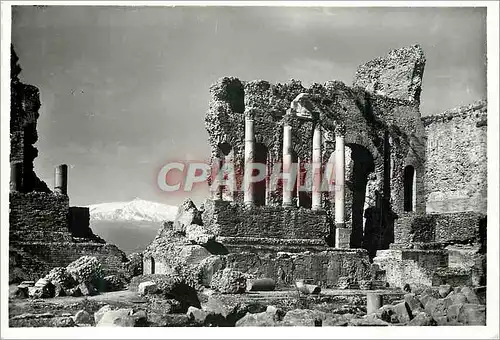 Moderne Karte Taormina Teatro Greco Deltaglio