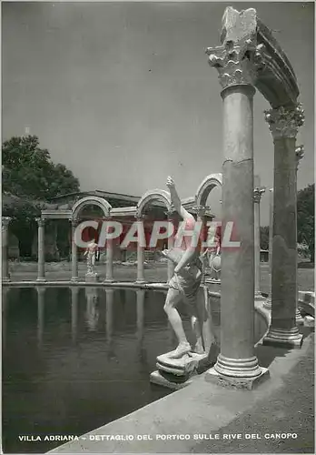 Moderne Karte Villa Adriana Dettaglio Del Portico Sulle Rive Del Canopo