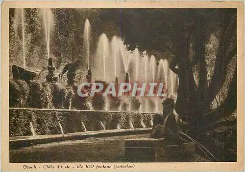 Cartes postales moderne Tivoli Villa d'Este Le 100 fontane (particolar)