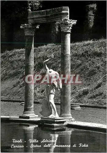 Cartes postales moderne Tivoli Villa Adriana Canopo Statua dell Amazzone di Fidia Canope Amazone Statue par Phidia