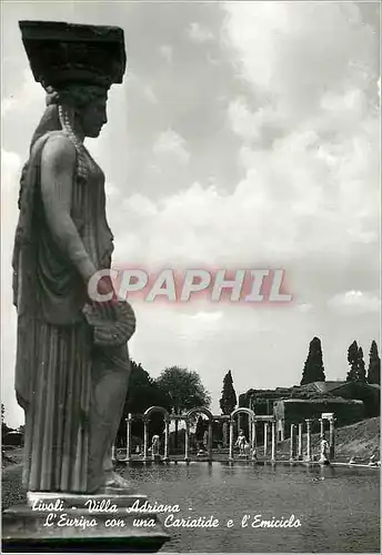 Cartes postales moderne Tivoli Villa Adriana L'Euripo con una Cariatide e l'Emiciclo L'Euripe avec une Cariatide et l'He