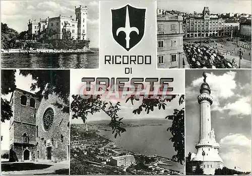 Moderne Karte Ricordo Di Trieste