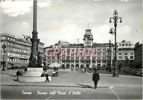 Moderne Karte Trieste Piazza dell Unita d'Italia Place de l'Unite d'Italie