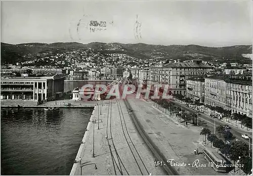 Moderne Karte Trieste Le quai III Novembre