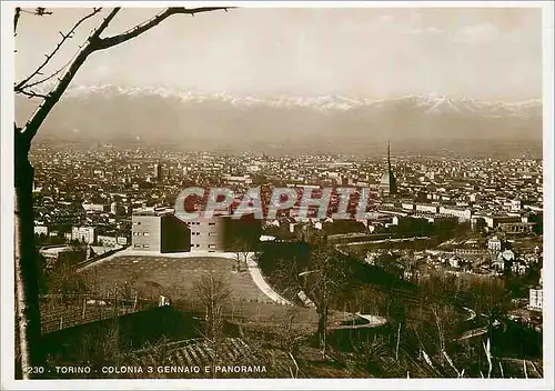 Cartes postales moderne Torino Colonia 3 Gennaio E Panorama