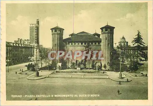 Cartes postales moderne Torino Piazza Castello e Monumento Al Duca d'Aosta