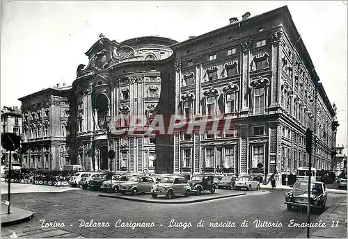 Moderne Karte Torino Palazzo Carignano Luogo di nascita di Vittorio Emanuele II