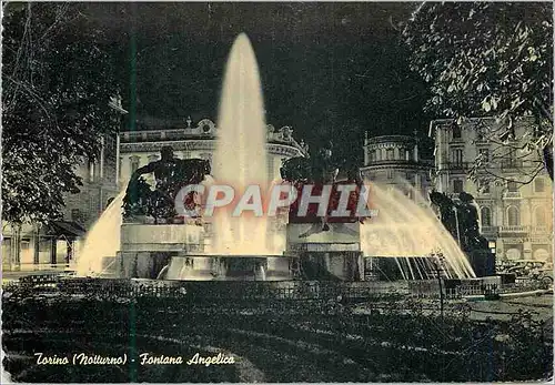 Cartes postales moderne Torino (Notturno) La Fontaine Angelica (nocturne)Fontana Angelica