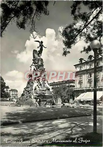 Moderne Karte Torino Piazza Statuto e Monumento al Frejus