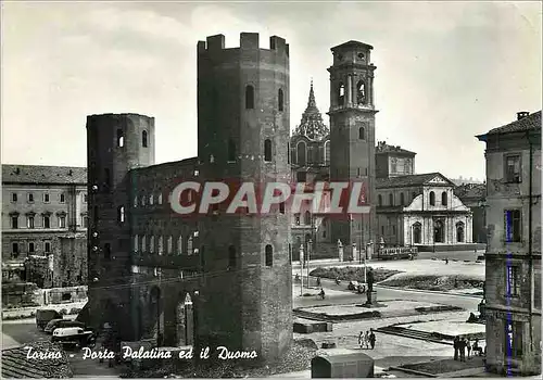 Cartes postales moderne Torino La Porte Palatine et le Dome Porta Palatina ed il Duomo