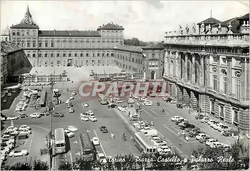 Moderne Karte Torino Place du Chateau et Palais Royal