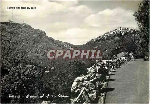 Moderne Karte Varese Strada al Sacro Monte