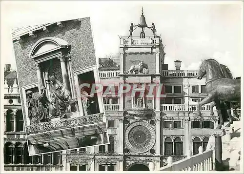Cartes postales moderne Venezia S Marco Torre dell Orologio costruita tra