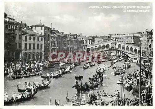 Moderne Karte Venezia Canal Grande E Ponte Di Rialto La Storica Rebata Bateaux
