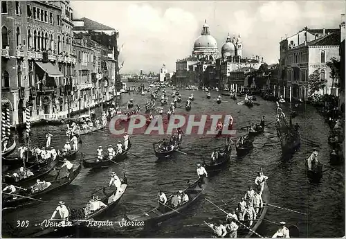 Moderne Karte Venezia Regata Storica Regale historique Bateaux