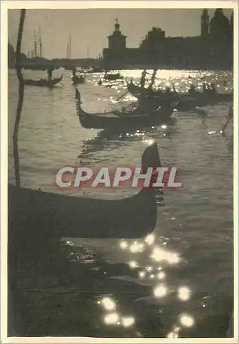 Cartes postales moderne Venezia Notturni Bateaux