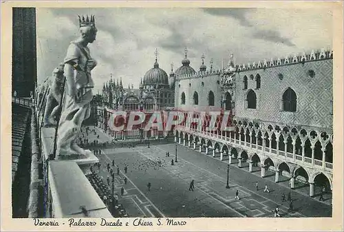 Moderne Karte Venezia Palazzo Ducale e Chiesa S Marco