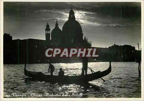 Cartes postales moderne Venezia Chiesa Madonna della Salute Bateau