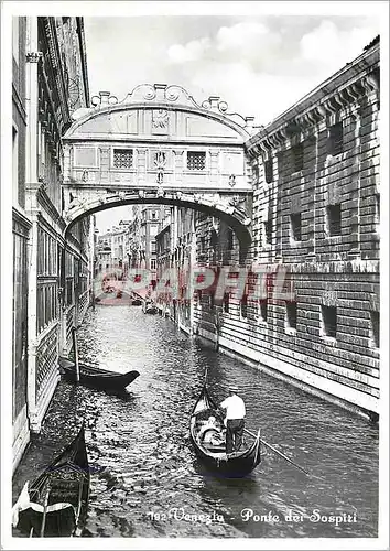 Moderne Karte Venezia Ponte dei Sospizi Bateau