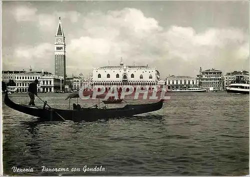 Cartes postales moderne Venezia Panorama con Gondola Bateau