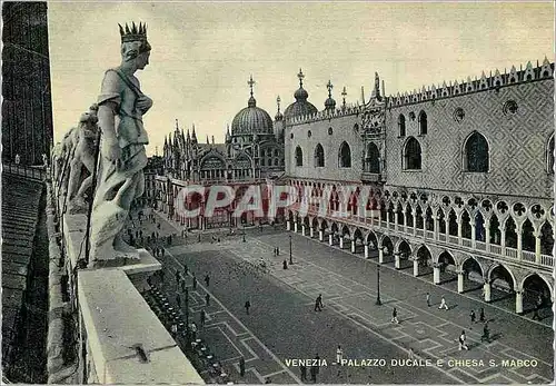 Cartes postales moderne Venezia Palazzo Ducale e Chiesa S Marco Palais Ducal et Eglise de St Marc