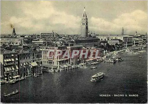 Moderne Karte Venezia Bacino S Marco Bassinn de St Marc Bateaux