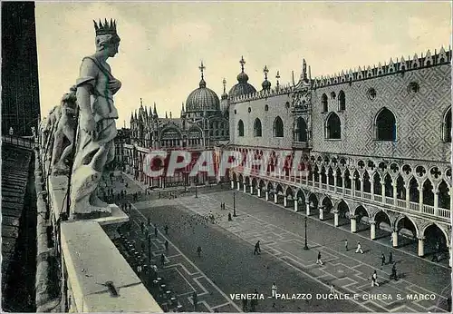 Cartes postales moderne Venezia Palazzo Ducale E Chiesa S Marco Palais Ducal et Eglise de St Marc