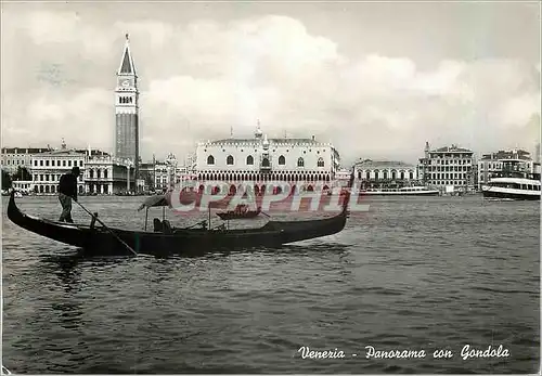 Cartes postales moderne Venezia Panorama con Gondola Bateau