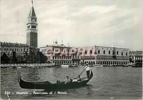 Cartes postales moderne Venezia Panorama di S Marco Bateau