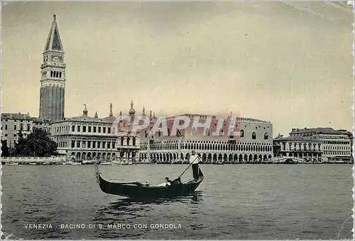 Cartes postales moderne Venezia Bacino Di D Marco Con Gondola Bateau