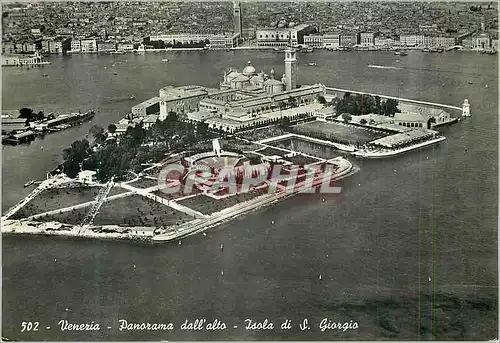 Cartes postales moderne Venezia Panorama dall'alto Isola di S Giorgio Panorama vu d'en haut Ile St George