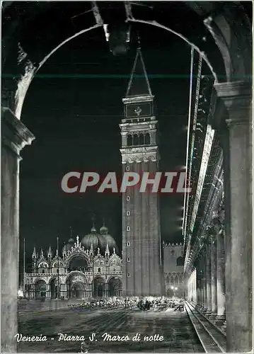 Moderne Karte Venezia La place S Marc de nuit