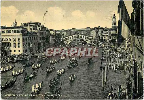 Cartes postales moderne Venezia Grand Canal et Palais Franchetil Bateaux