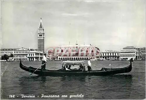 Cartes postales moderne Venezia Panorama avec Gondole Bateau