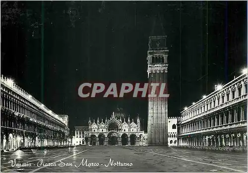 Cartes postales moderne Venezia La Nuit Place de St Marc