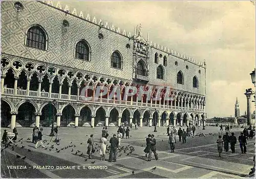 Moderne Karte Venezia Palazzo Ducale E S Giorgio Le Palais Ducal et l'Ile de St George