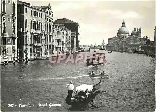 Cartes postales moderne Venezia Canal Grande Bateaux