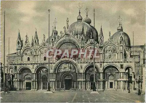 Moderne Karte Venezia Quai des Schiavoni Eglise de Salute