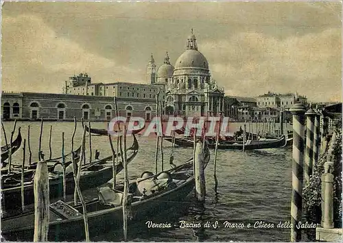 Cartes postales moderne Venezia Bacino di S Marco e Chiesa della Salute Bassin de S Marco avec l'Eglise della Salute Bat