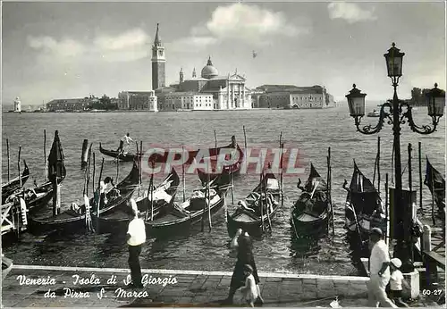 Cartes postales moderne Venezia Isola di S Giorgio da Pizza S Marco Bateaux